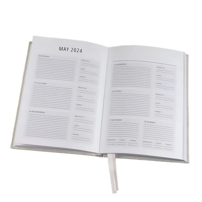 high quality linen cloth cover book printing