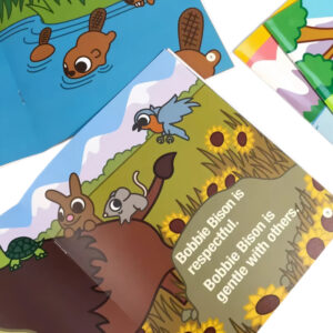 custom saddle stitch book printing